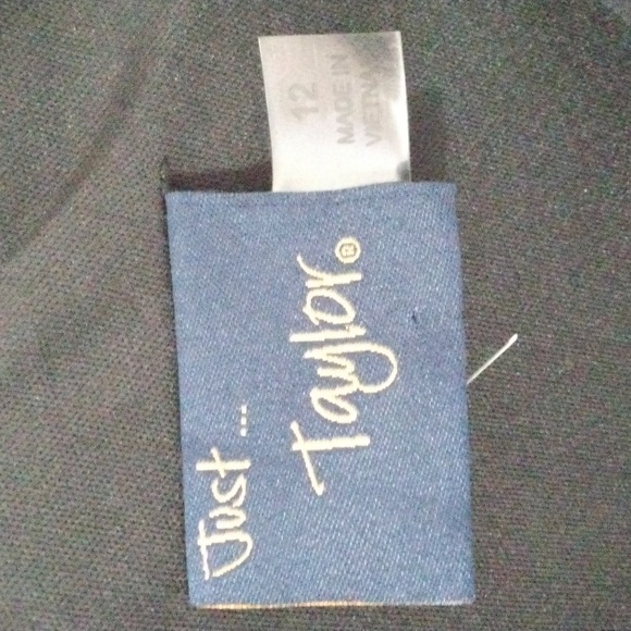 Just...Taylor Long Black Dress Size 12 Nwt - Picture 7 of 8